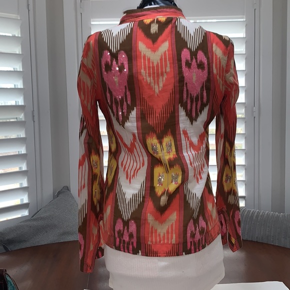 EUC Tory Burch Southwest Bling Top 6 - Picture 8 of 9
